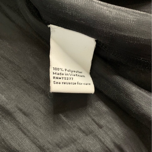 Nine West Satin Finish Blouse Top Black Women Size Medium - Picture 8 of 8